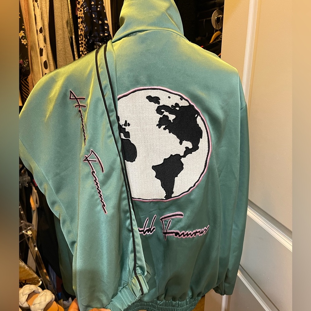 Homme + Femme WORLD FAMOUS LOUNGE JACKET and Pants -Track Suit- TURQUOISE